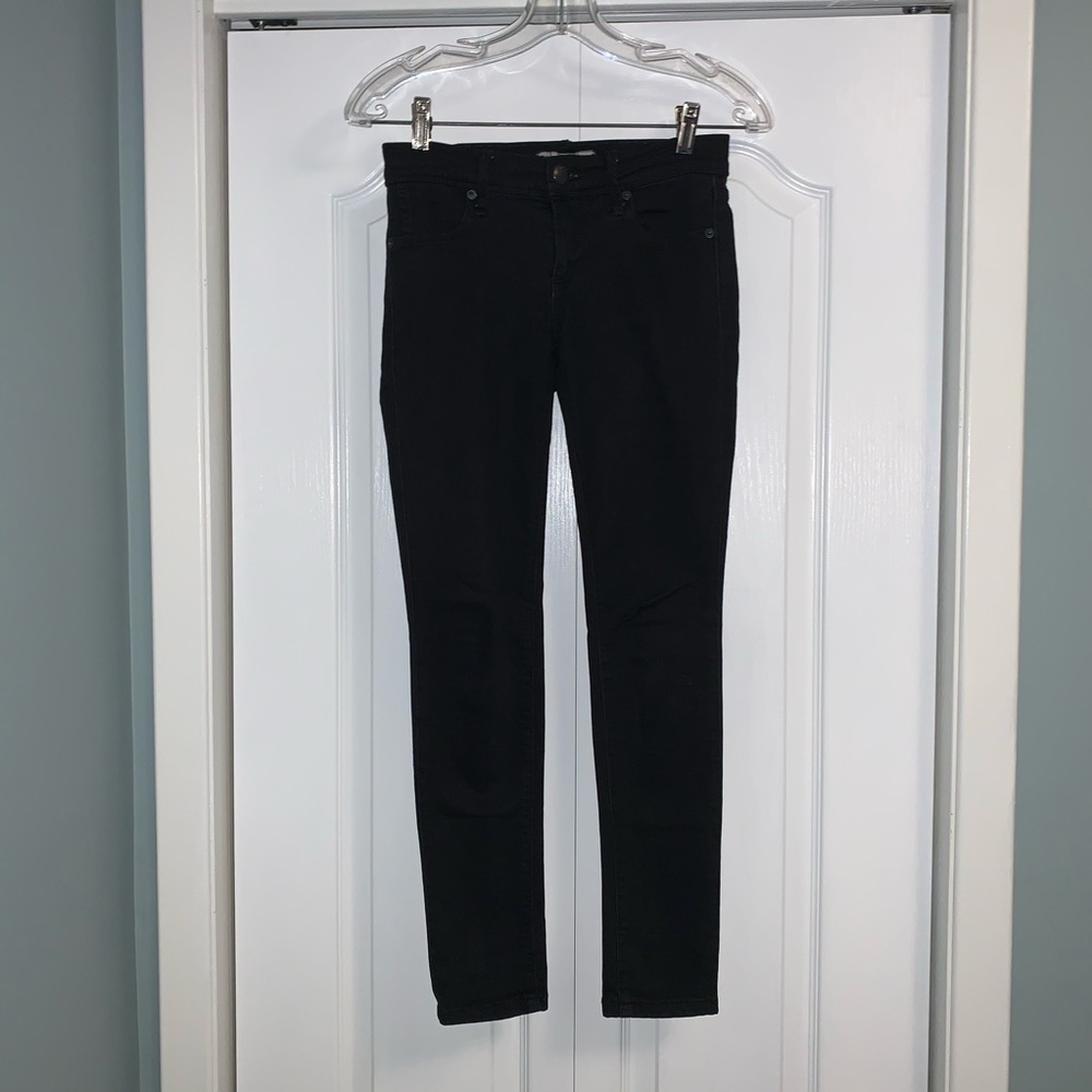 FREE PEOPLE low rise Black denim Jeans women’s size 24